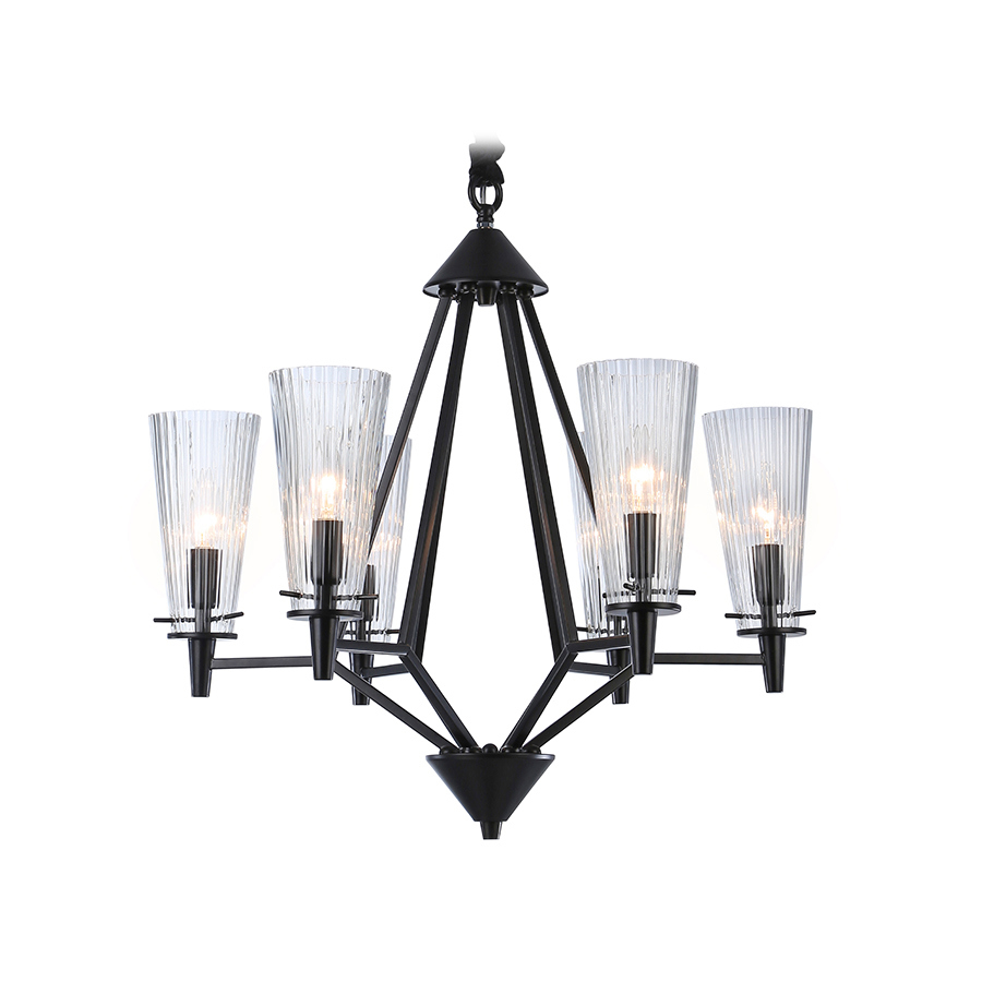 Изображение товара Подвесная светодиодная люстра Ambrella light Tr3237 Черный стиль неоклассика