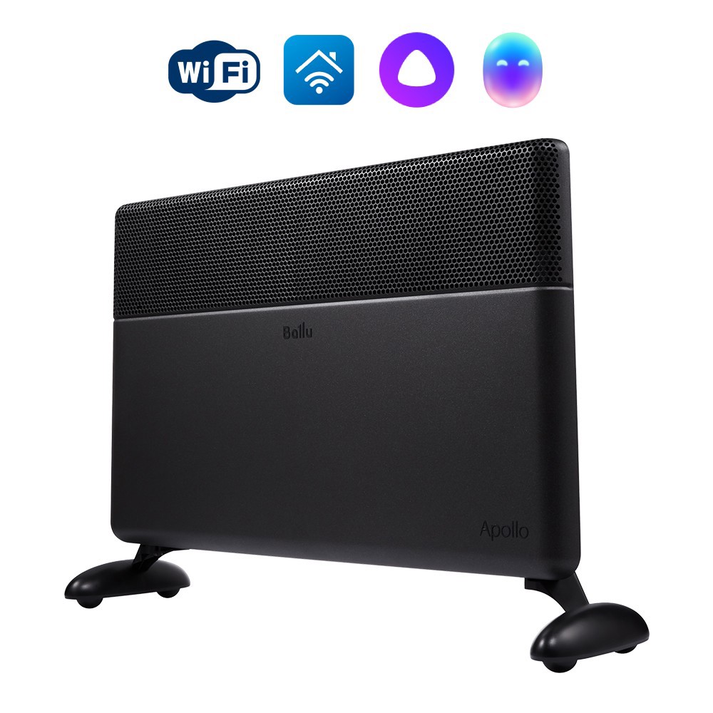 Изображение товара Конвектор электрический Ballu Apollo Black Infinity 2500 Вт с Wi-Fi и электронным термостатом
