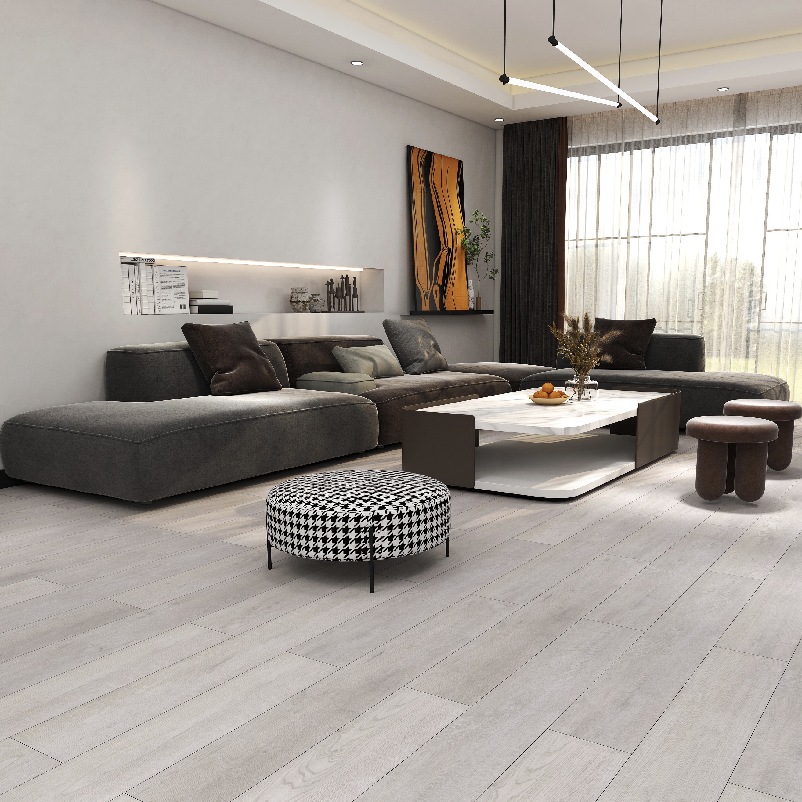 Изображение товара SPC плитка Betta VILLA V115 Дуб Трамин 4.5 мм 2.25 м² водостойкая замковая