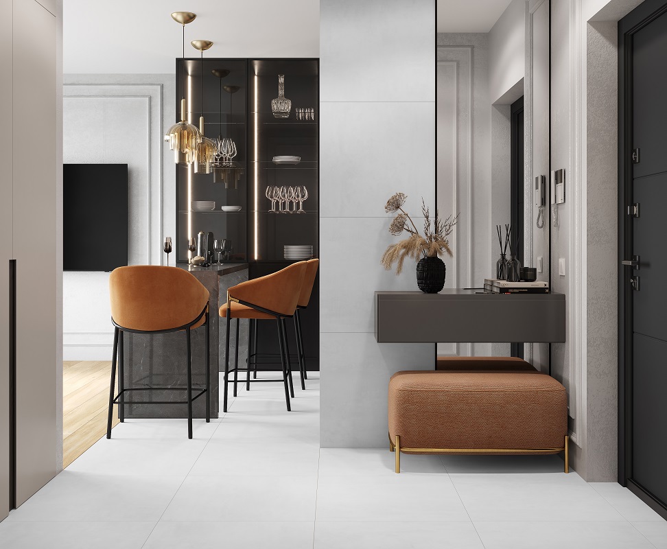 Изображение товара Керамогранит Laparet Flagman 60x60 см серый, влагостойкий, глянцевый, Россия