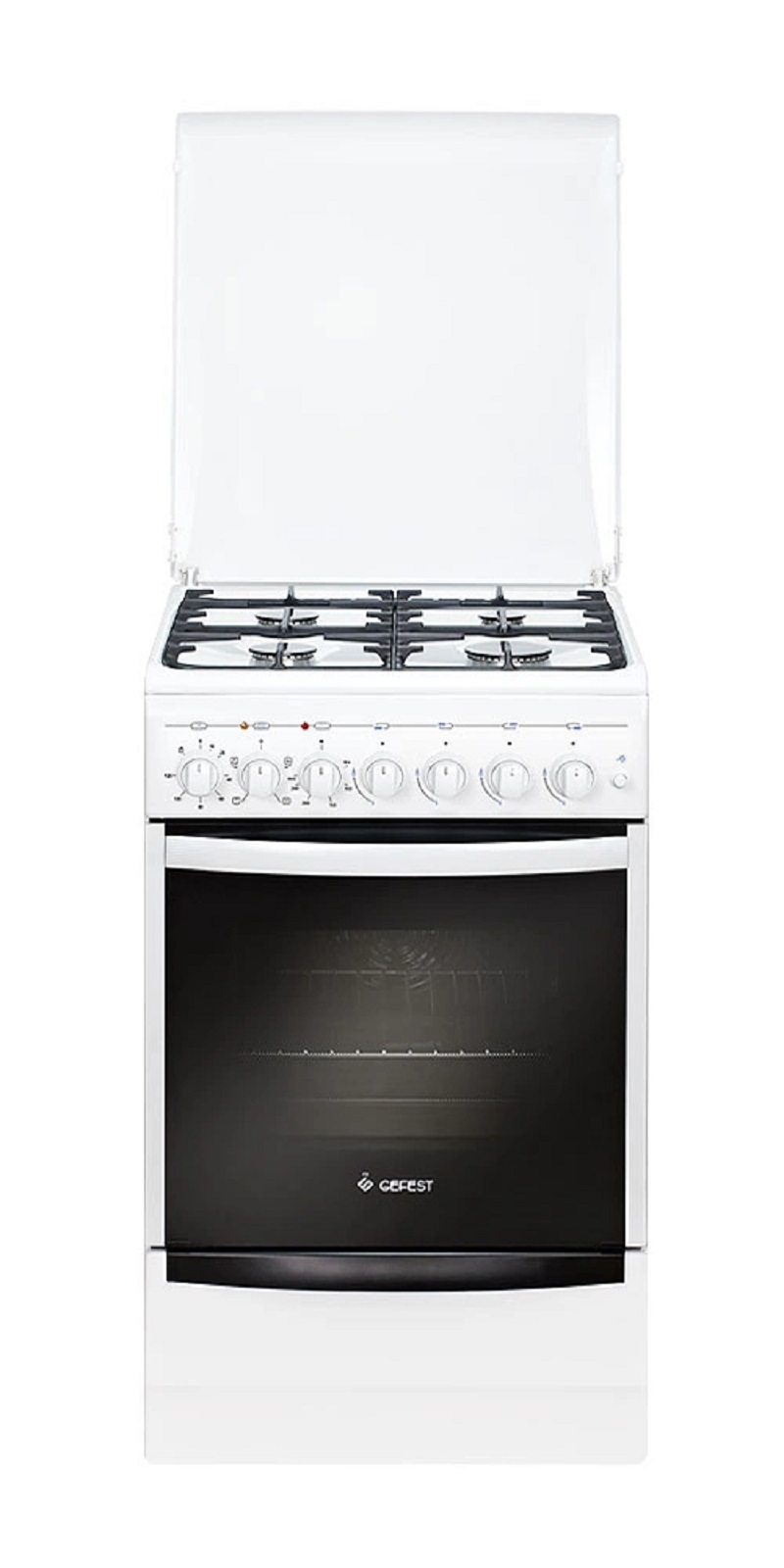 Изображение товара Газовая плита с духовкой GEFEST ПГЭ 5102-02 50x85x58.5 см белый цвет электрический гриль