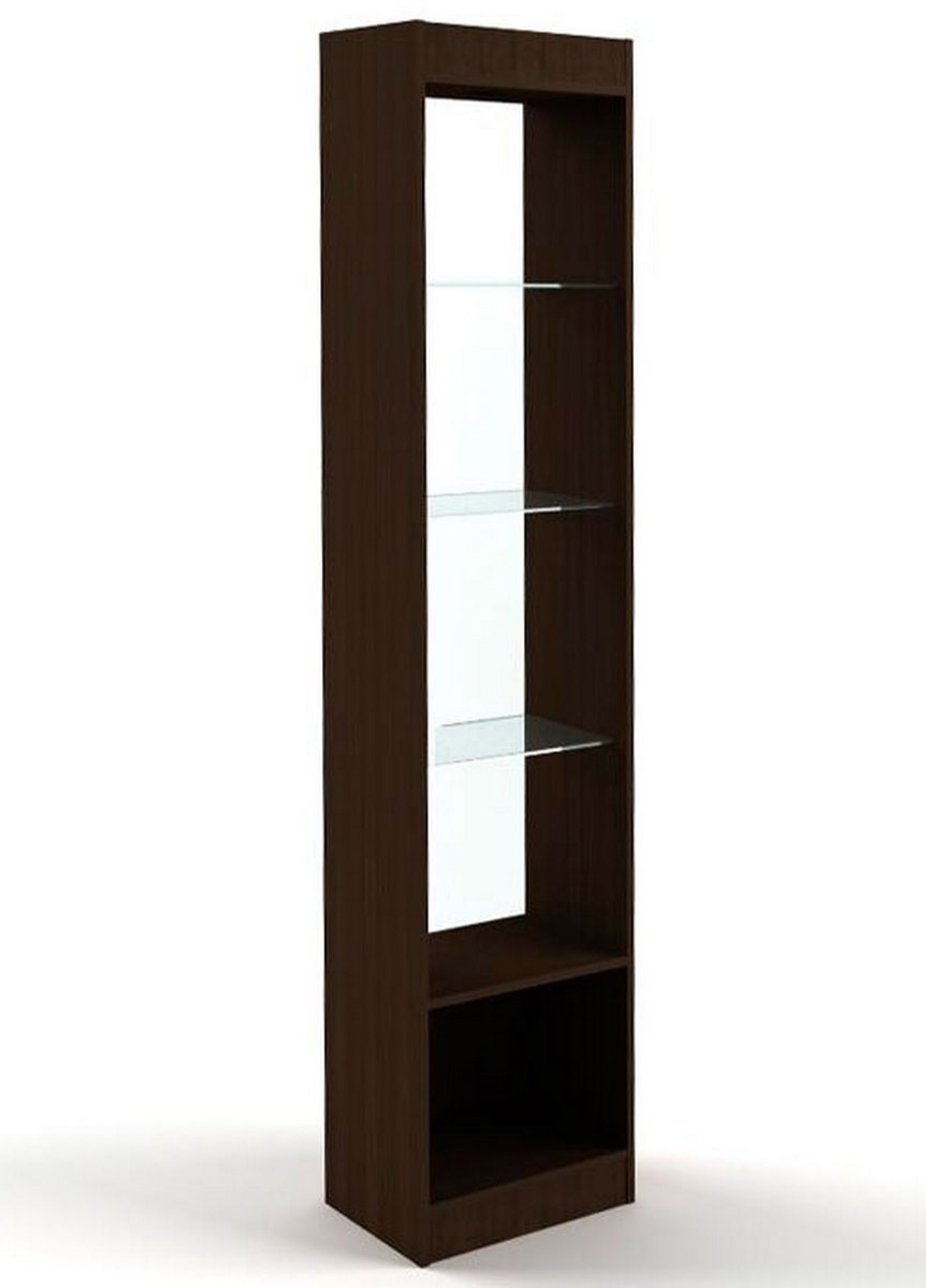 Изображение товара Шкаф-витрина 45x200 см универсал дерево стекло венге Россия