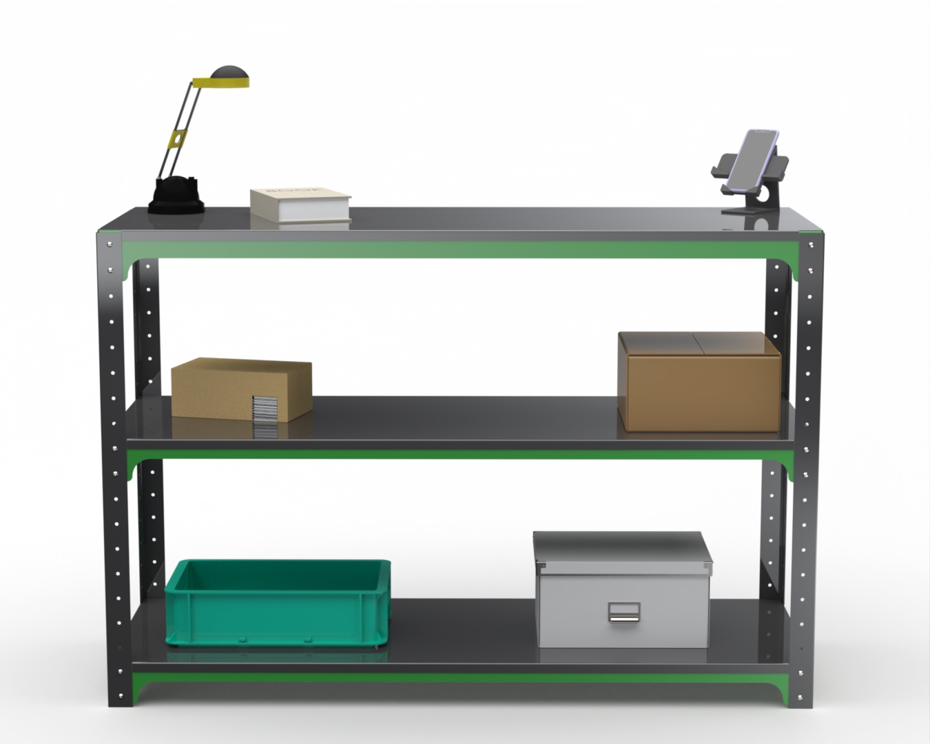 Изображение товара Стол-верстак Metalex Kit 204048 950x1200x600 мм серо-зеленый