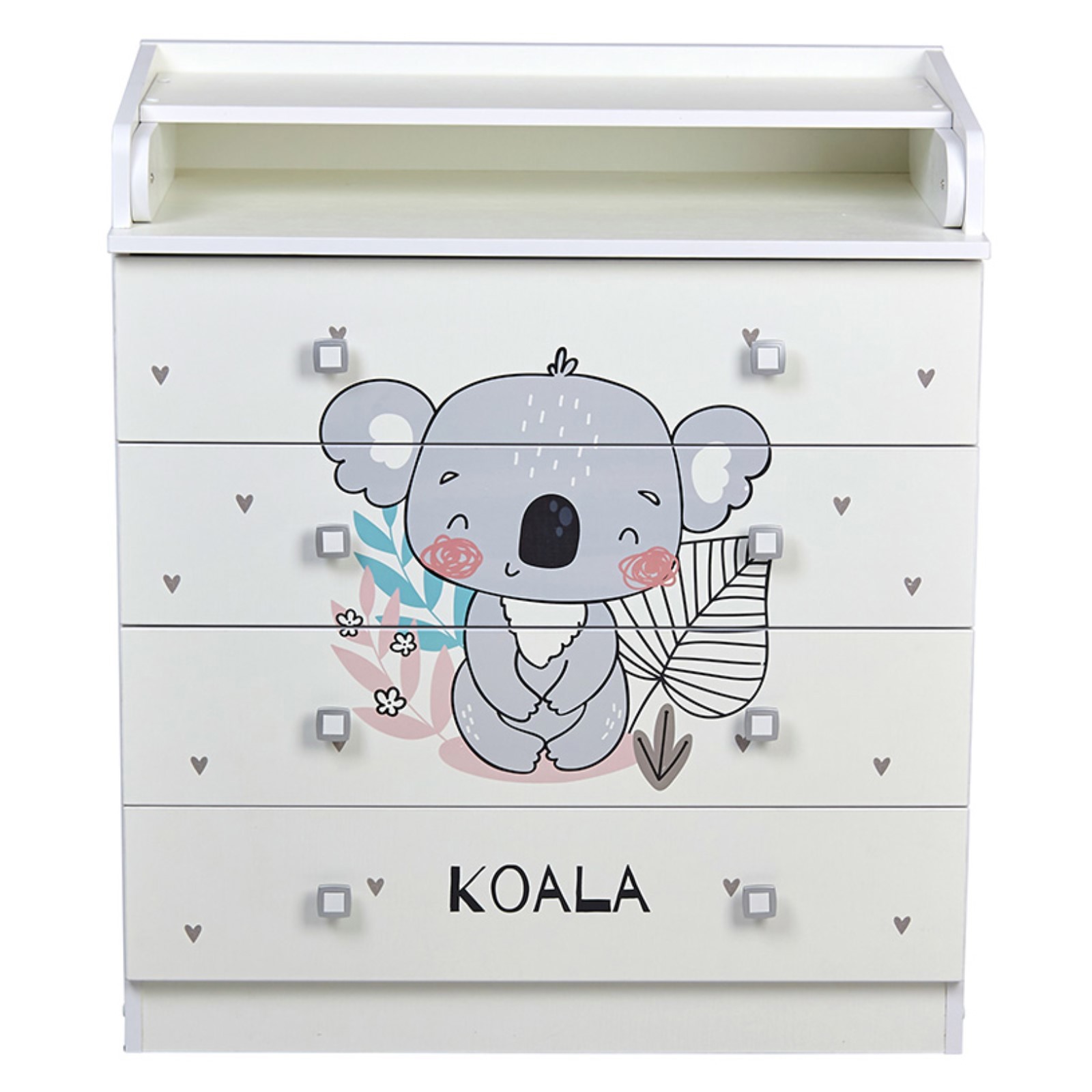 Изображение товара Пеленальный стол Фея 1580 коала белый с откидной столешницей