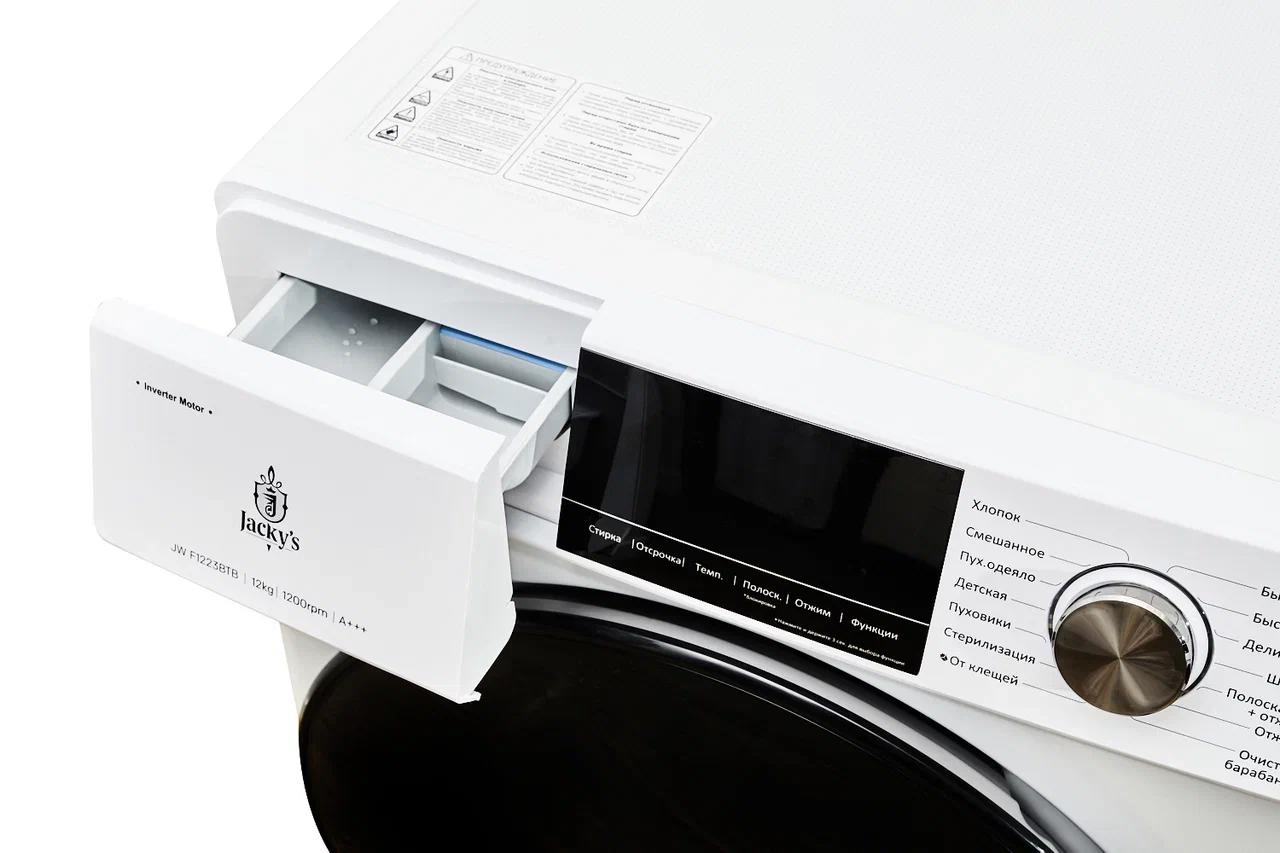 Изображение товара Стиральная машина JACKY`S JW F1223BTB 12 кг сенсорный дисплей 15 программ