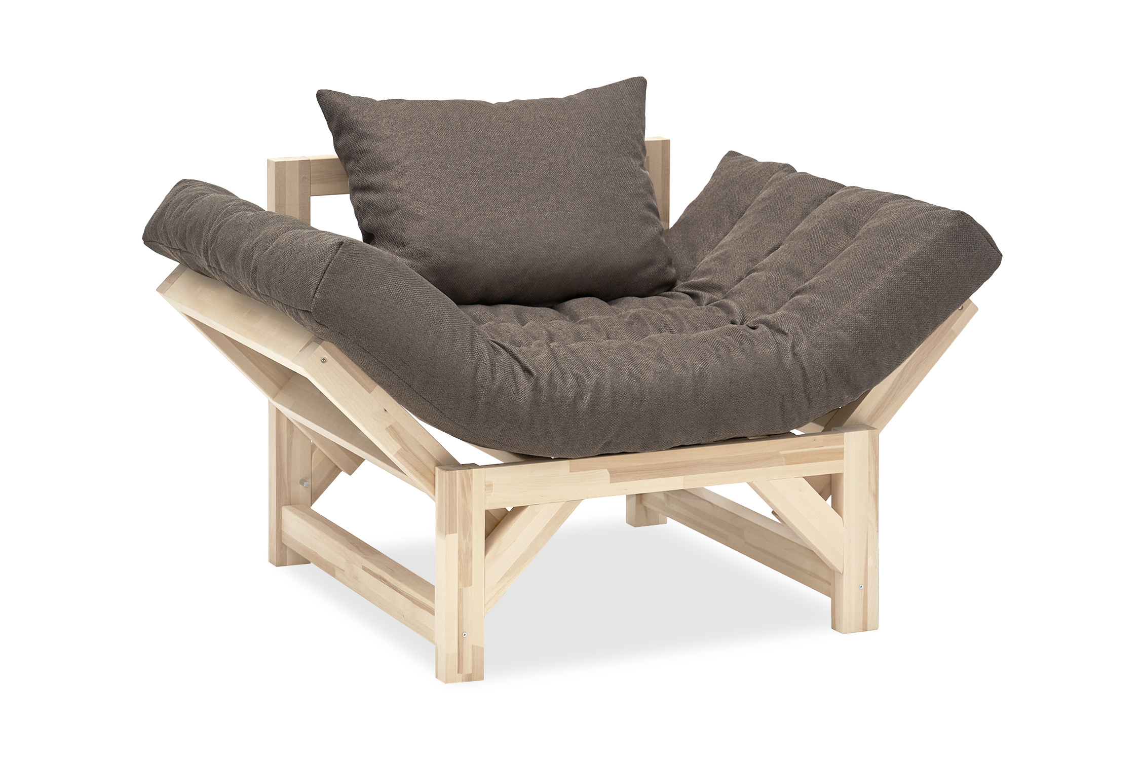 Изображение товара Кресло Нонтон 08-188374 113x76x78 см ткань цвет коричневый