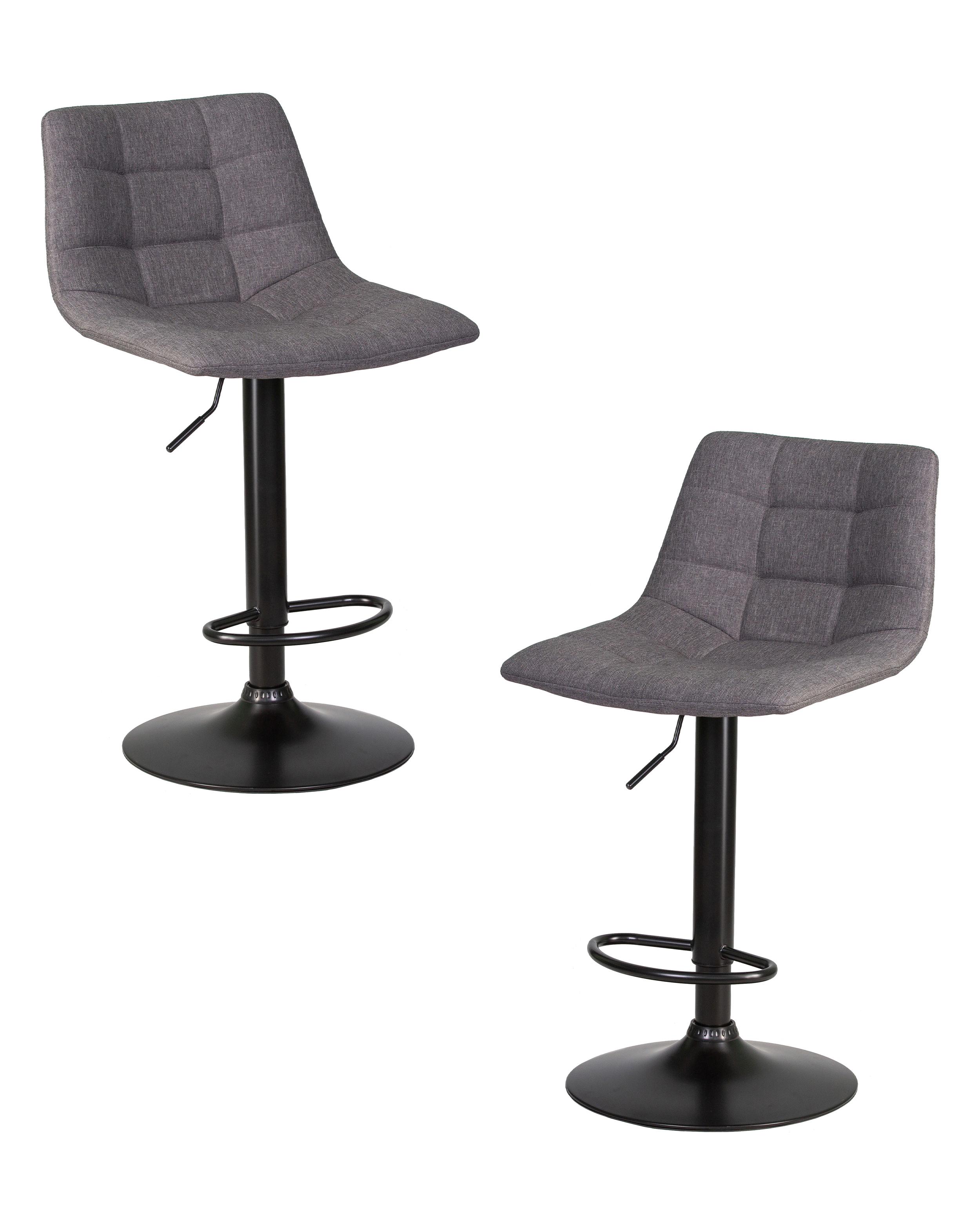 Изображение товара Барный стул Dobrin Tailor lm-5017 серый регулируемый вращающийся металлокаркас