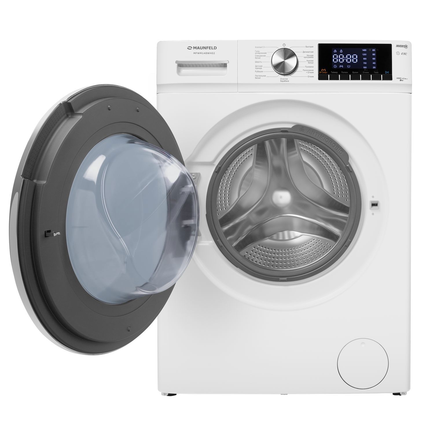 Изображение товара Стиральная машина Maunfeld MFWM148WH02 с 15 программами стирки