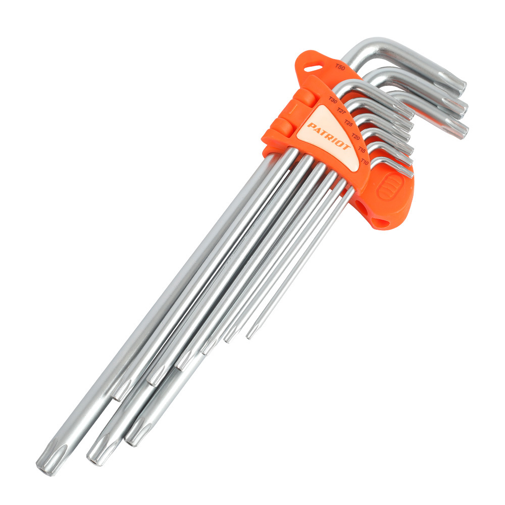 Изображение товара Набор ключей Torx Patriot 350002005 T10-T50 мм, 9 предметов Изображение товара Набор ключей Torx Patriot 350002005 T10-T50 мм, 9 предметов