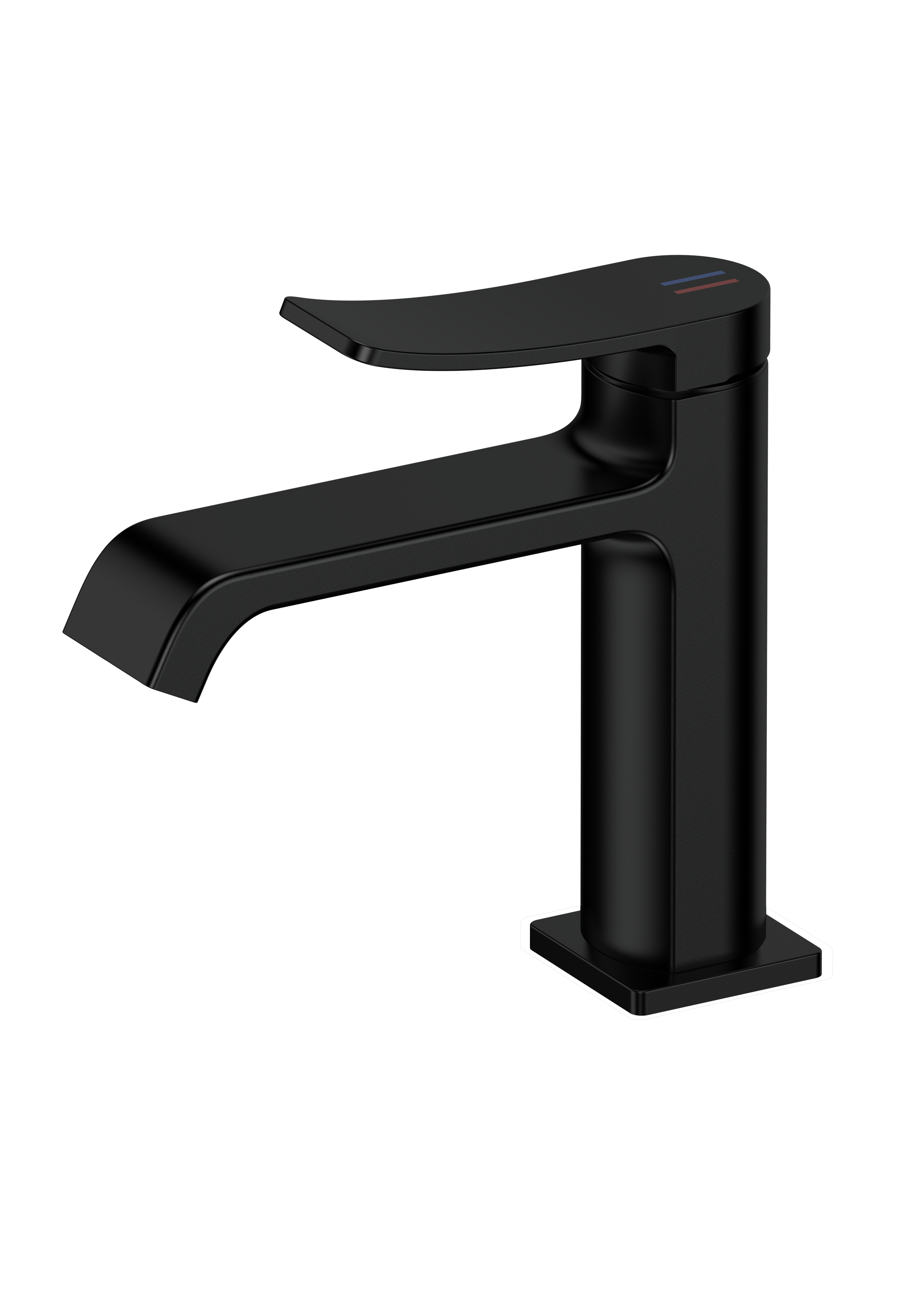 Изображение товара Смеситель для раковины Splenka S31 однорычажный черный латунь монтаж