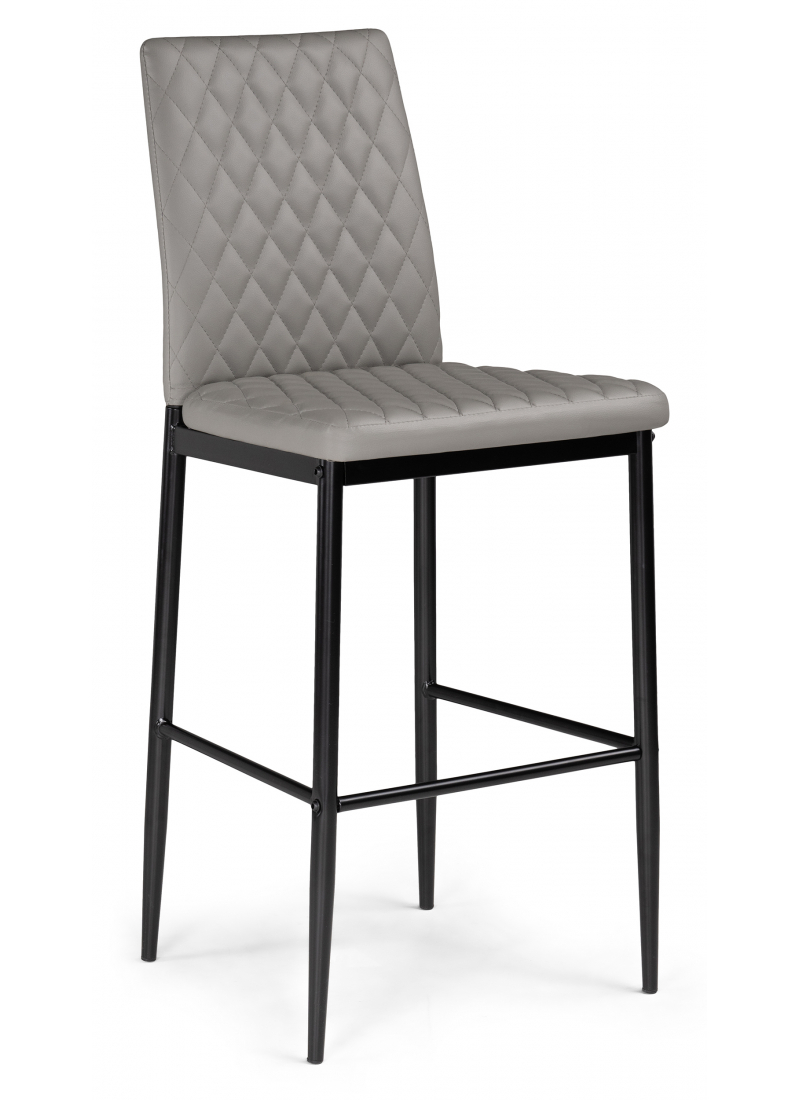 Изображение товара Барный стул Woodville 15511 41x100 см с искусственной кожей серый