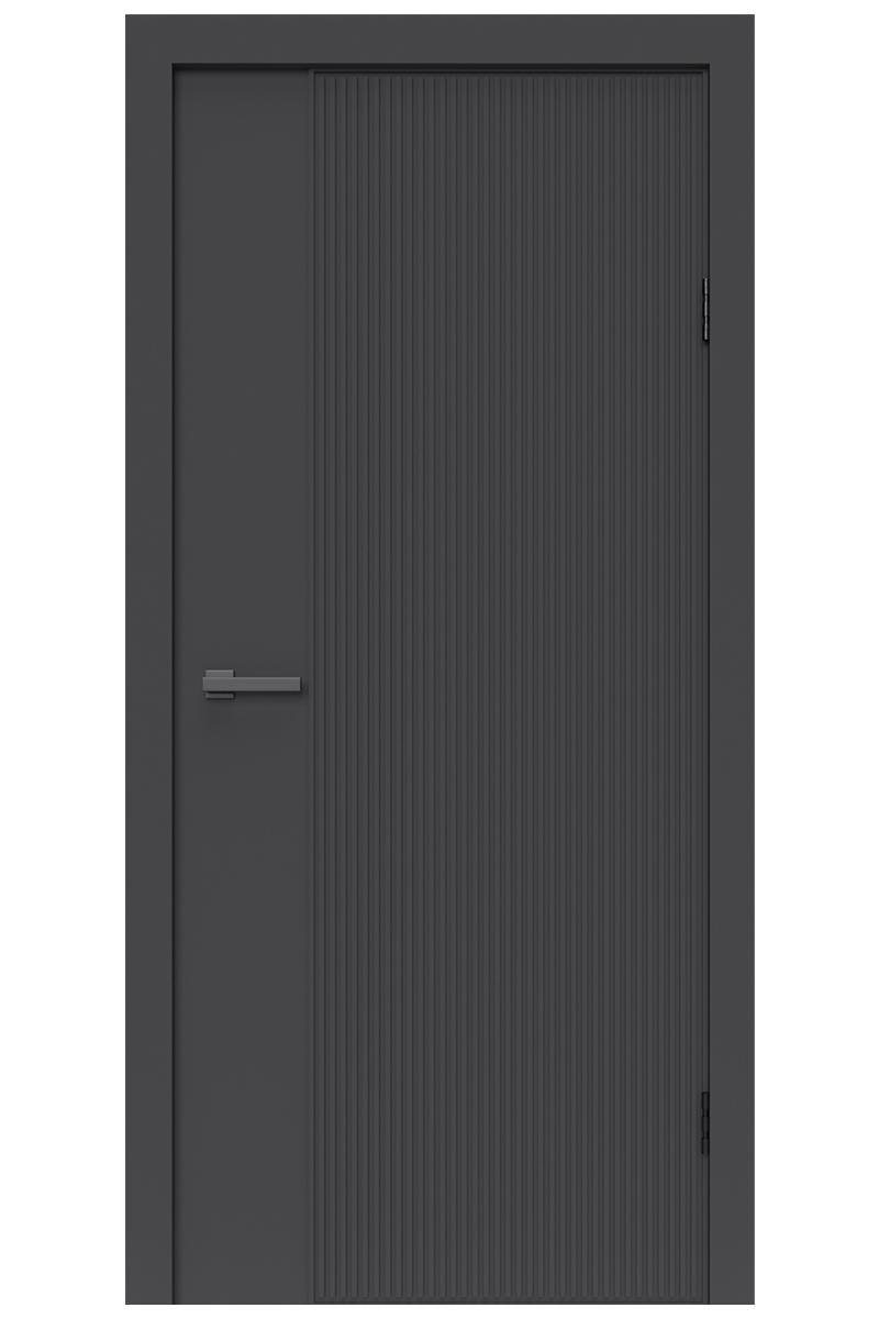 Изображение товара Дверь межкомнатная DK-doors Lux 08 глухая 80x200см ПВХ цвет велютто оскуро без замка и петель в комплекте