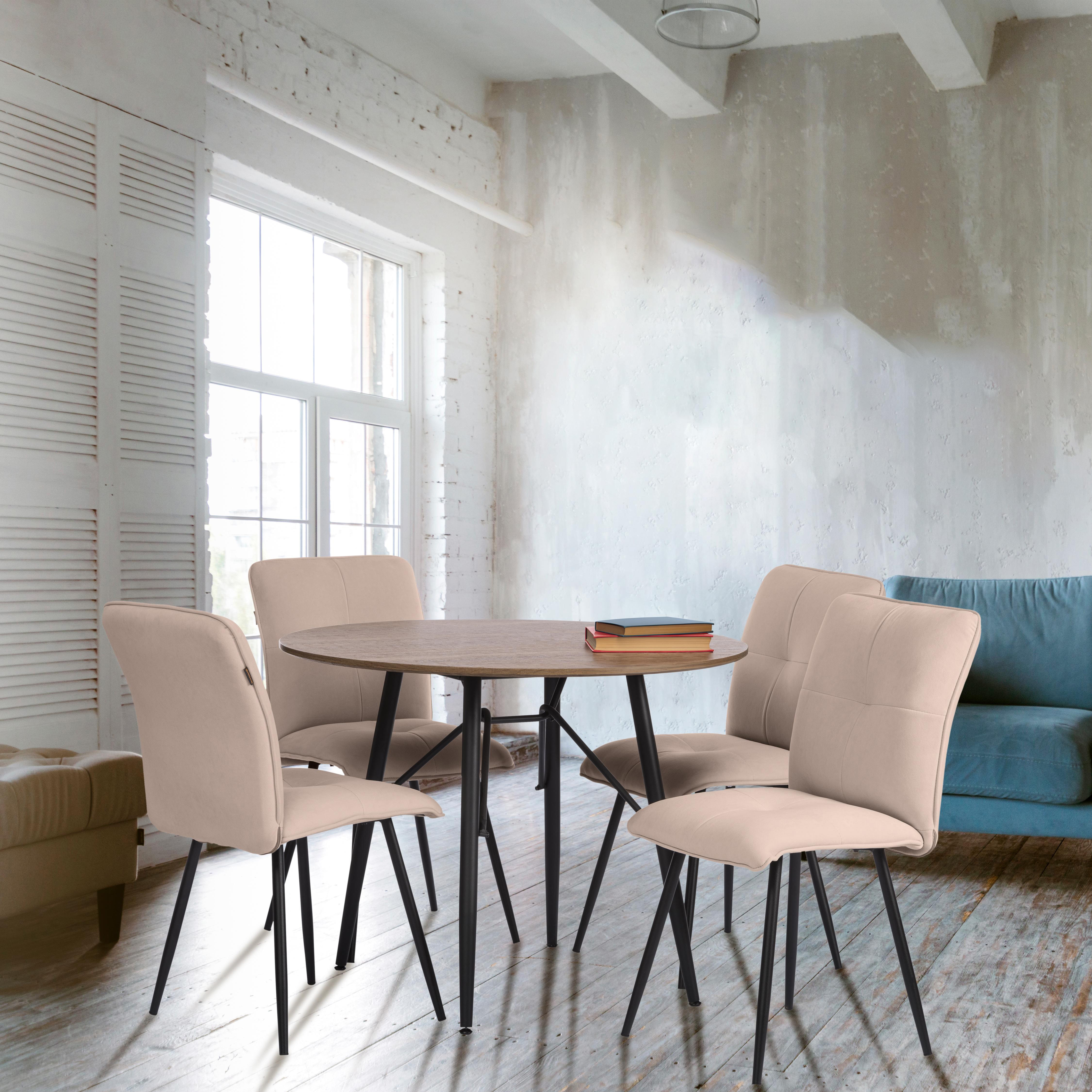 Изображение товара Кухонный стул Tetchair Sweet 24647 44x88x46 см ткань цвет черный