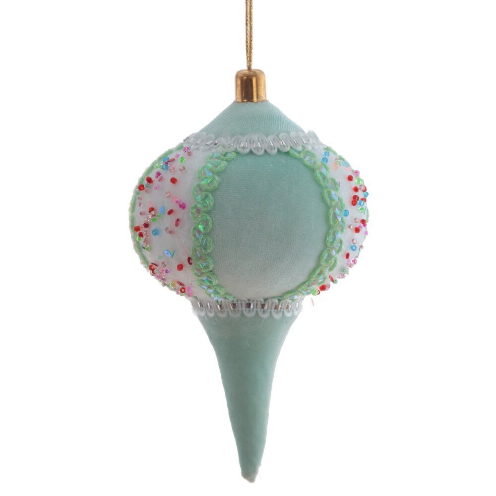 Изображение товара Елочная игрушка 806923 синяя 16 см x 8.5 см новогоднее украшение