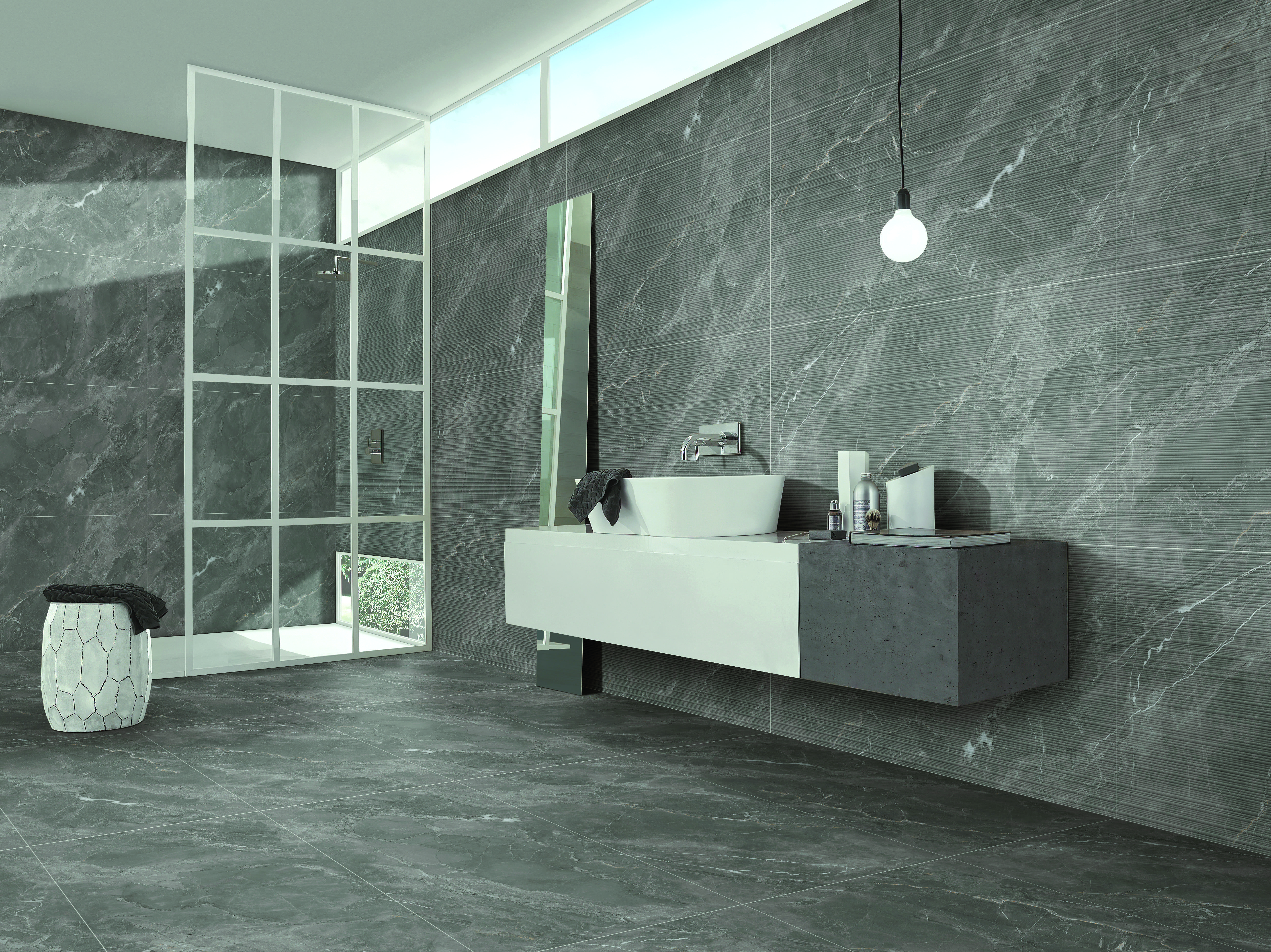 Изображение товара Керамогранит Kerald Lumina Nero Endless DG CV matt 60x120 — серый, матовый