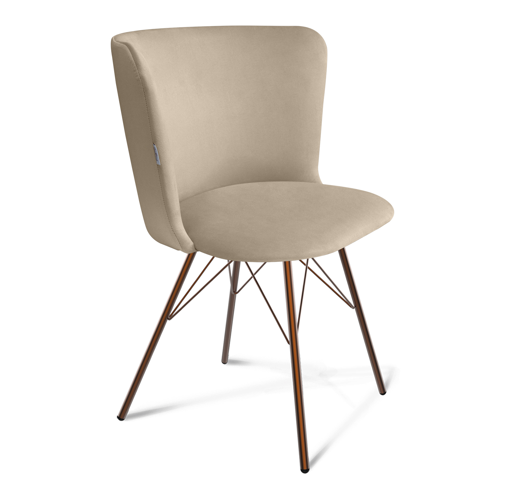 Изображение товара Стул Sheffilton 2323904603 велюр бежевый современный дизайн