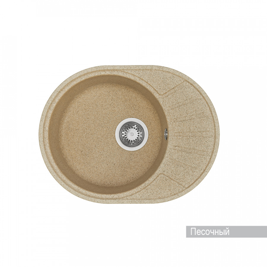 Изображение товара Мойка AQUATON Чезана 56.8x43.7 см с литым мрамором, бежевый