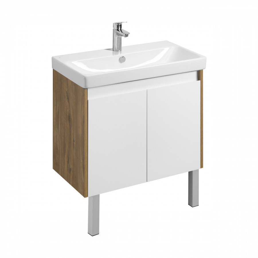 Изображение товара Тумба под раковину Aquaton 1A2829K0SDZ90 с раковиной Адриана 76.8 см белый