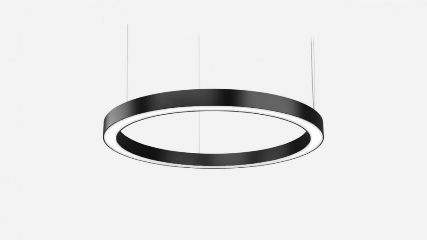 Изображение товара Подвесной светодиодный светильник Aurum 10 м² черный современный дизайн