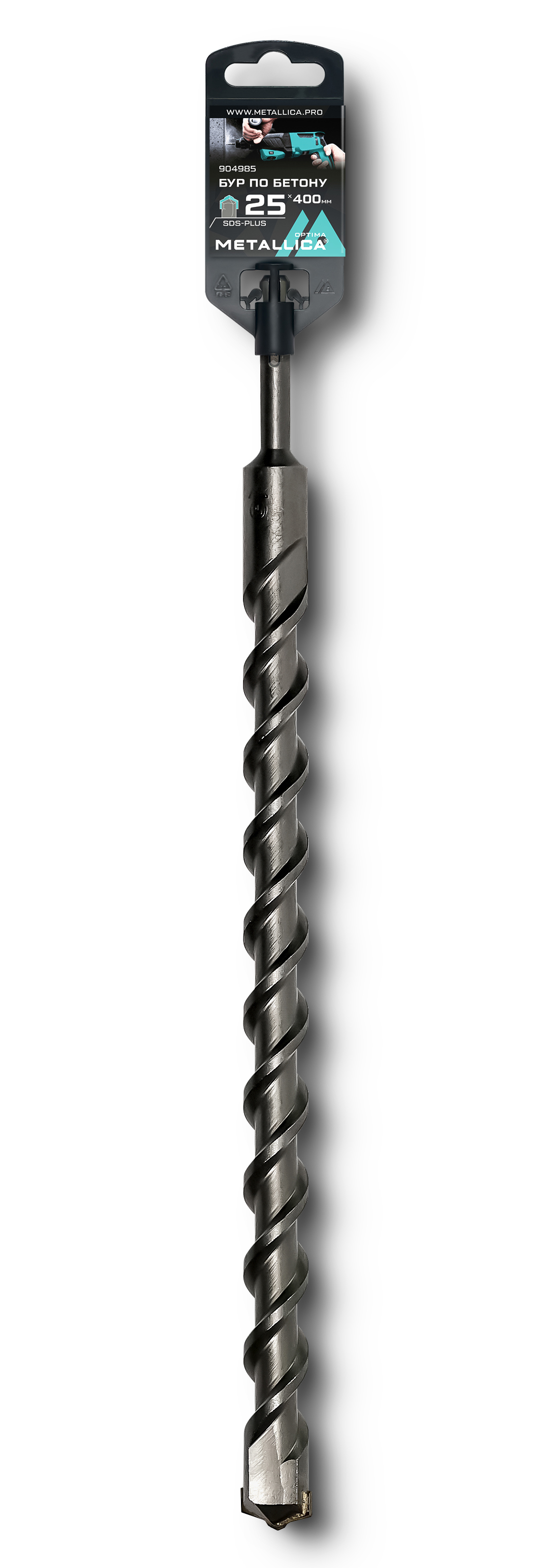 Изображение товара Бур по бетону SDS-plus Metallica 25x400 мм для перфораторов