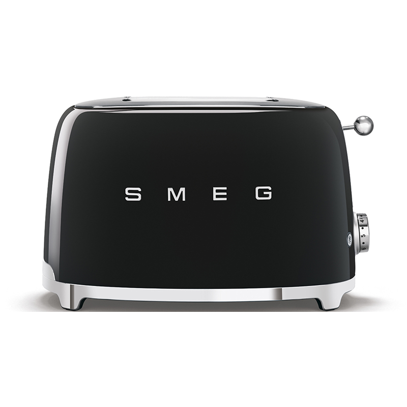 Изображение товара Стильный тостер SMEG TSF01BLEU 950 Вт в черном цвете с функциями размораживания и подогрева