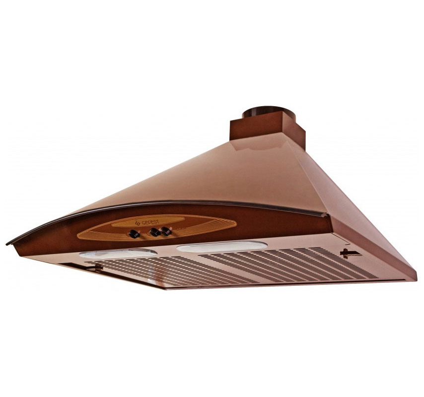 Изображение товара Вытяжка Gefest ВВ 1 К17 коричневая 60 см для кухни с механическим управлением