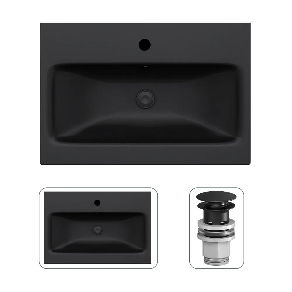 Изображение товара Раковина накладная Am.pm GEM M90-WCC0602BM-F0700P22 60x42 см цвет черный Изображение товара Раковина накладная Am.pm GEM M90-WCC0602BM-F0700P22 60x42 см цвет черный