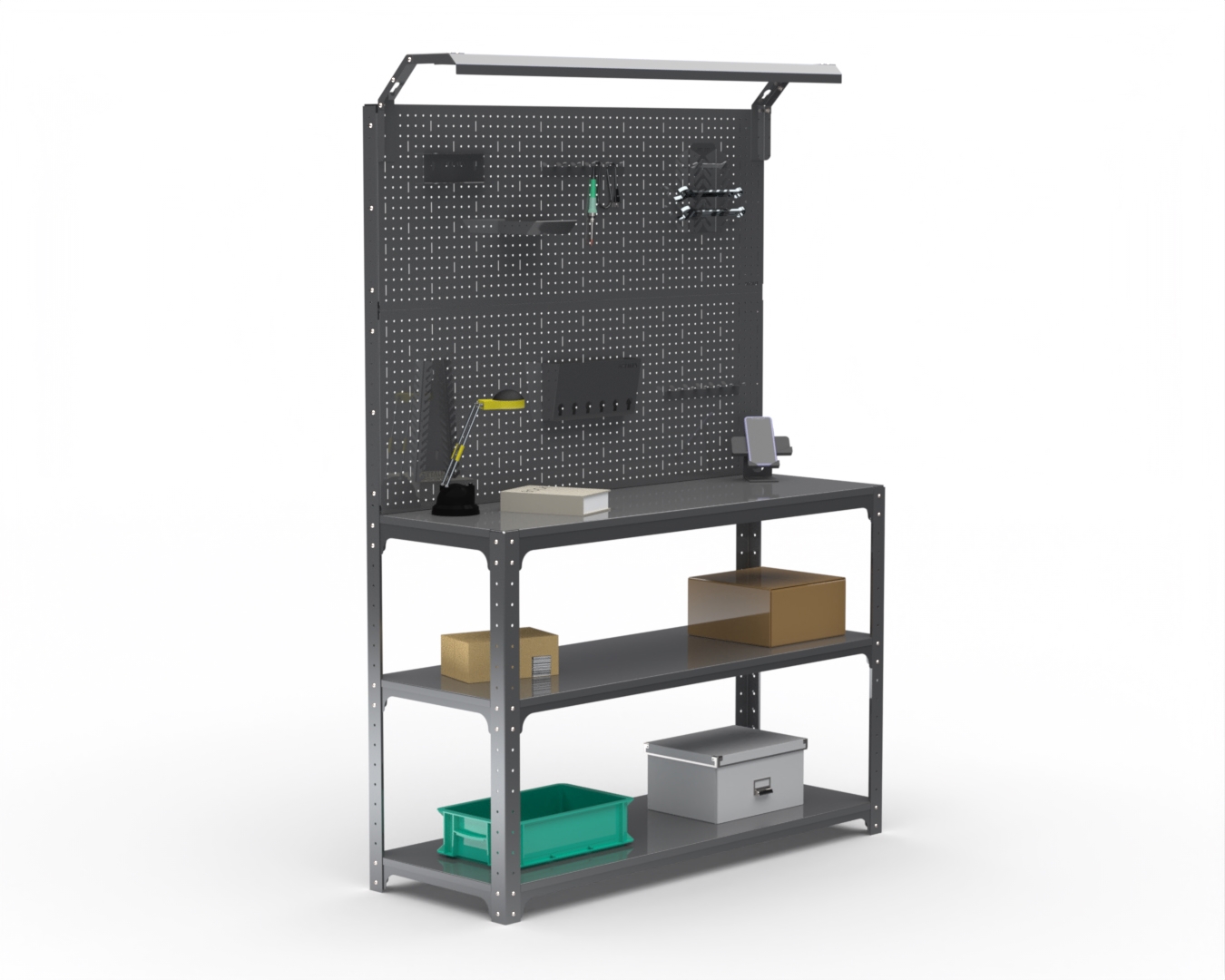 Изображение товара Стол-верстак Metalex 205298 - серый, 1100x500x950 мм, 260 кг