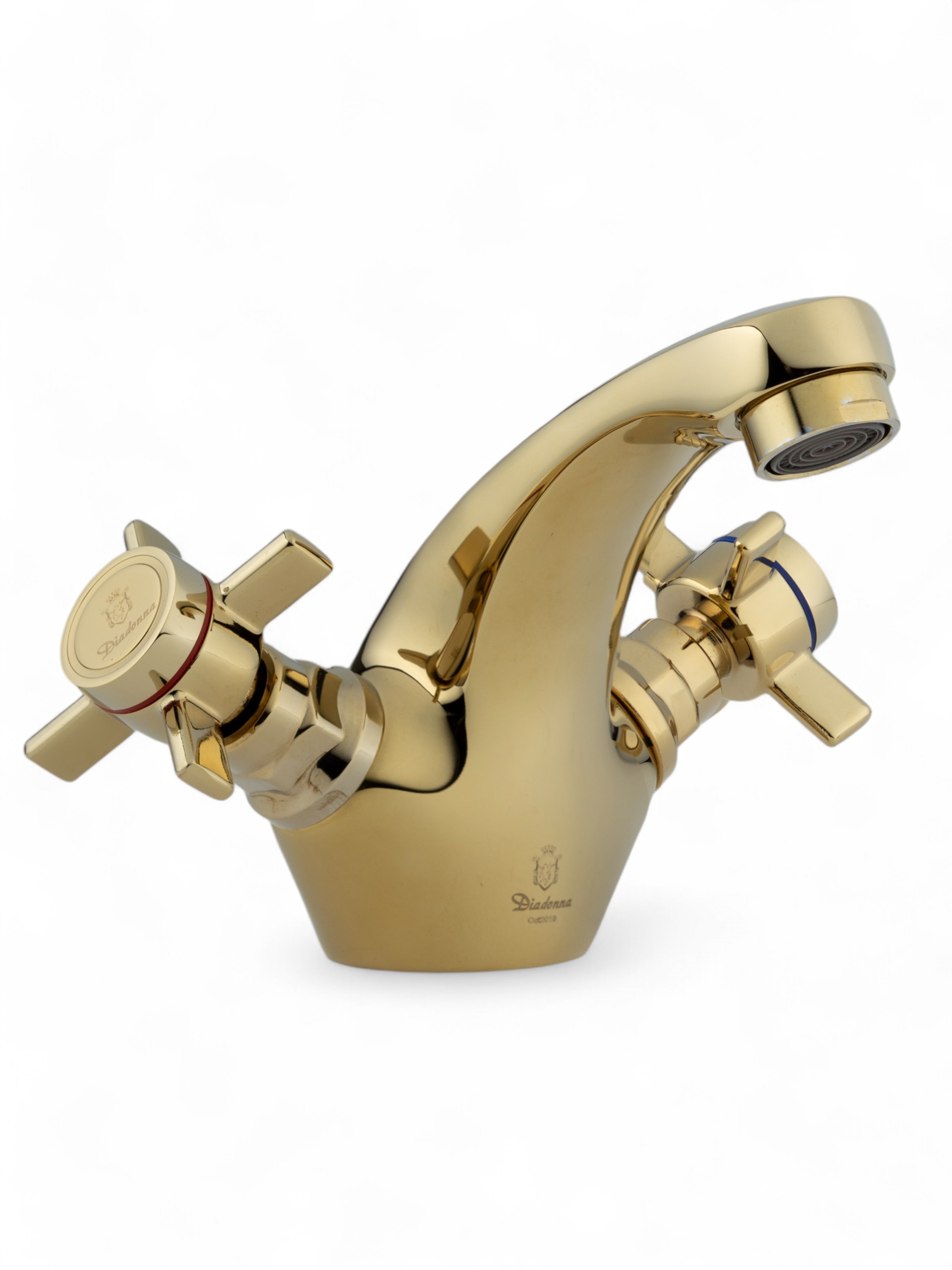 Изображение товара Смеситель для раковины DIADONNA D84-110352J цвет золото глянцевый