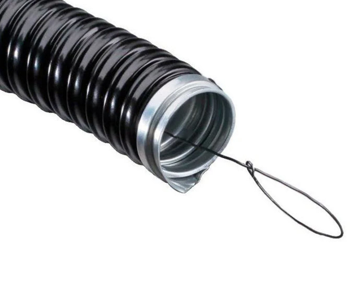 Изображение товара Металлорукав Урал пак РЗ-Ц-П оцинкованная сталь D20 мм 15 м цвет черный