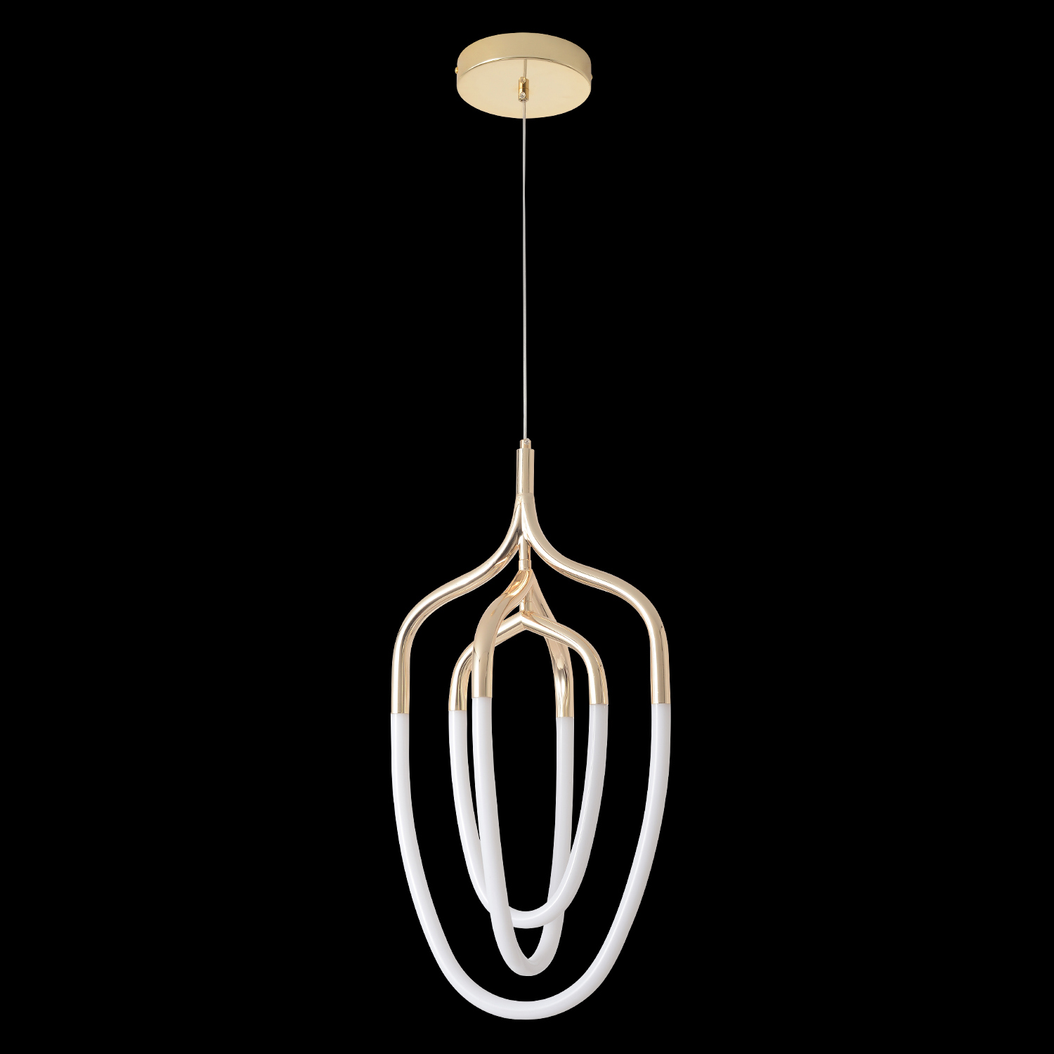 Изображение товара Светильник подвесной светодиодный Crystal Lux Pera sp50w gold 3491_250 нейтральный белый свет цвет золото