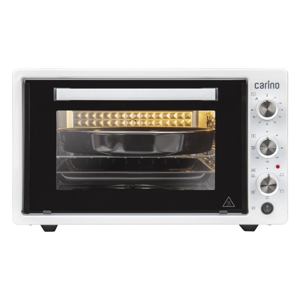 Изображение товара Электропечь CARINO M4216C 1300 Вт 42л механическая Белая с конвекцией