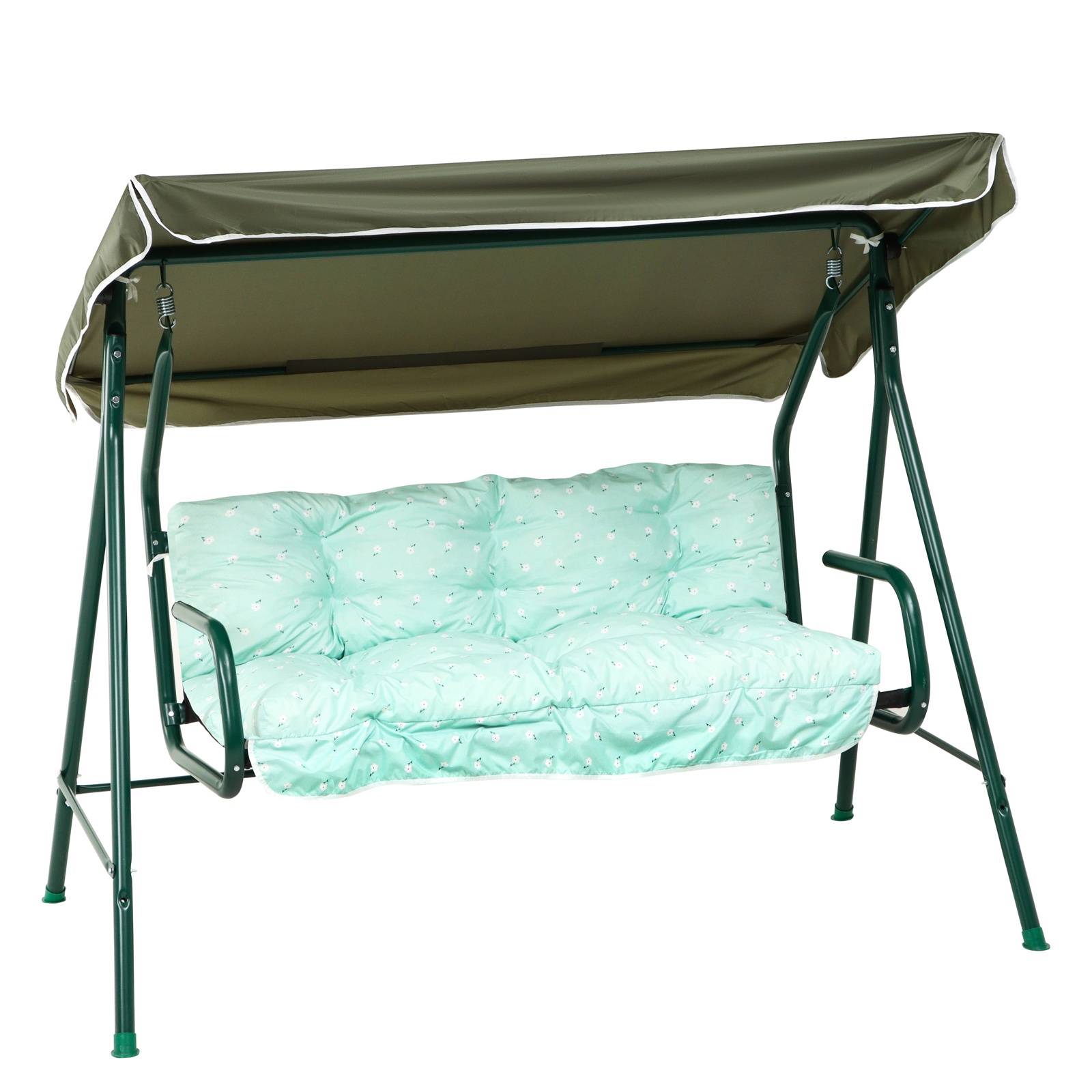 Изображение товара Качели садовые 10407742 Муза 3-х местные до 180 кг зеленый