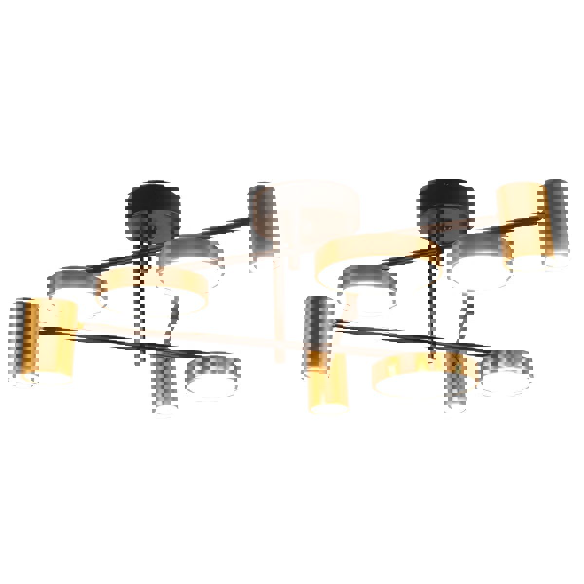 Изображение товара Люстра потолочная светодиодная Kink light Рапис 35 м² пульт управление черная бронза