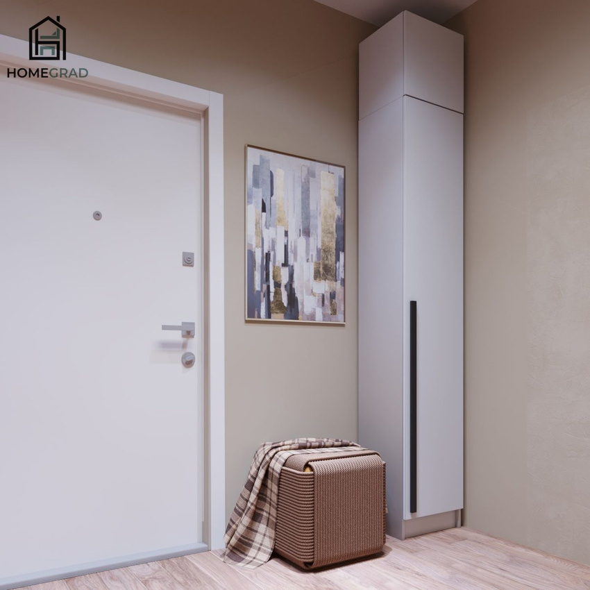 Изображение товара Шкаф пенал Boston П400 с антресолью белый 40x250x35 см ЛДСП современный стиль