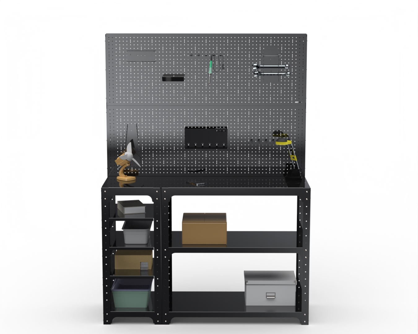 Изображение товара Стол-верстак Metalex 205517 950x1400x500 мм, максимальная нагрузка 260 кг