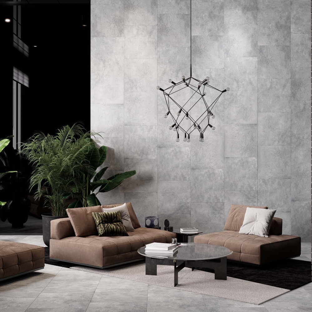 Изображение товара Керамогранит Estima Traffic TF03 серый неполированный 80x80 см для внутренней и внешней отделки