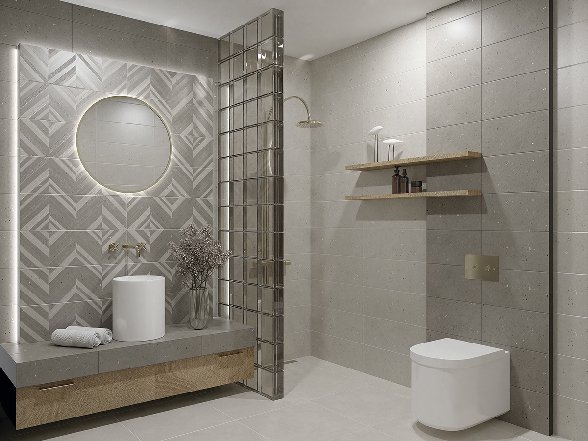Изображение товара Настенная плитка Eletto ceramica Limestone 24.2x70 см светло-бежевый рельефная