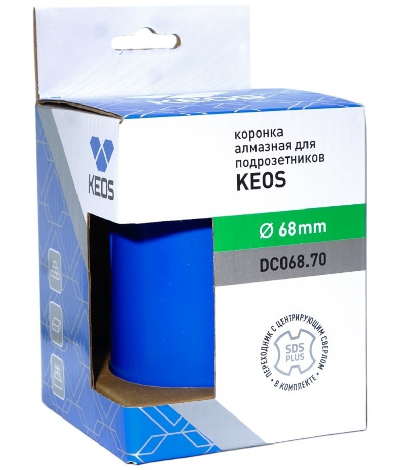 Изображение товара Коронка алмазная по бетону Keos DC068.70 68x70 мм
