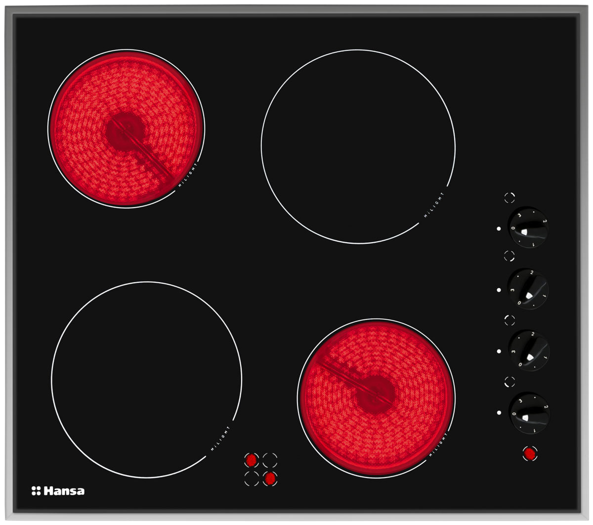 Изображение товара Электрическая варочная панель Hansa BHCI65123030 57.6 см 4 конфорки цвет черный