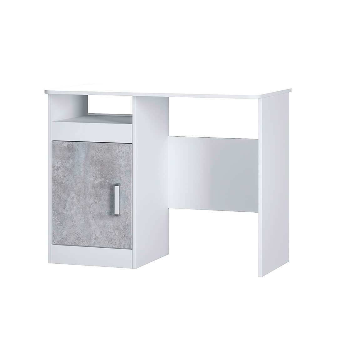 Изображение товара Стол Bts МС Паскаль 97x75x50 см ЛДСП цвет белый, цемент