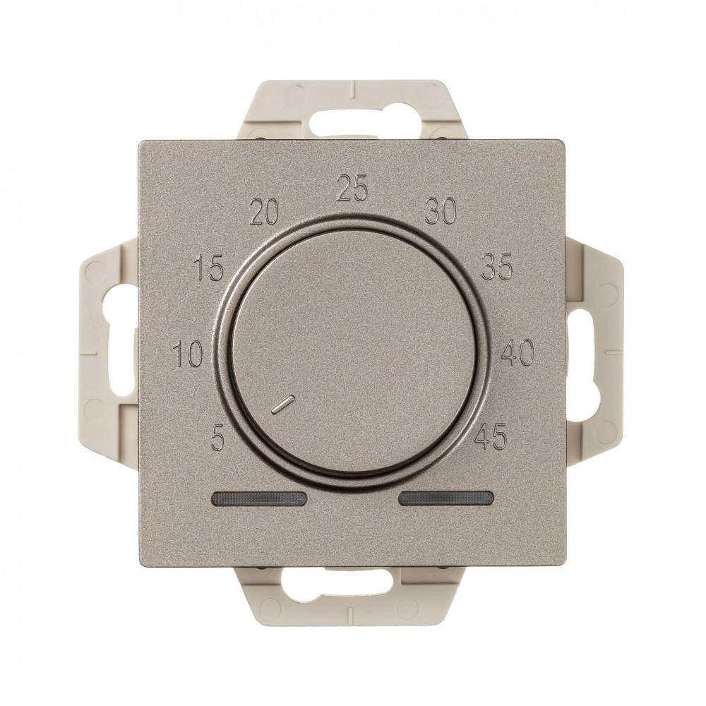 Изображение товара Терморегулятор для теплого пола Systeme Electric AtlasDesign электронный шампань