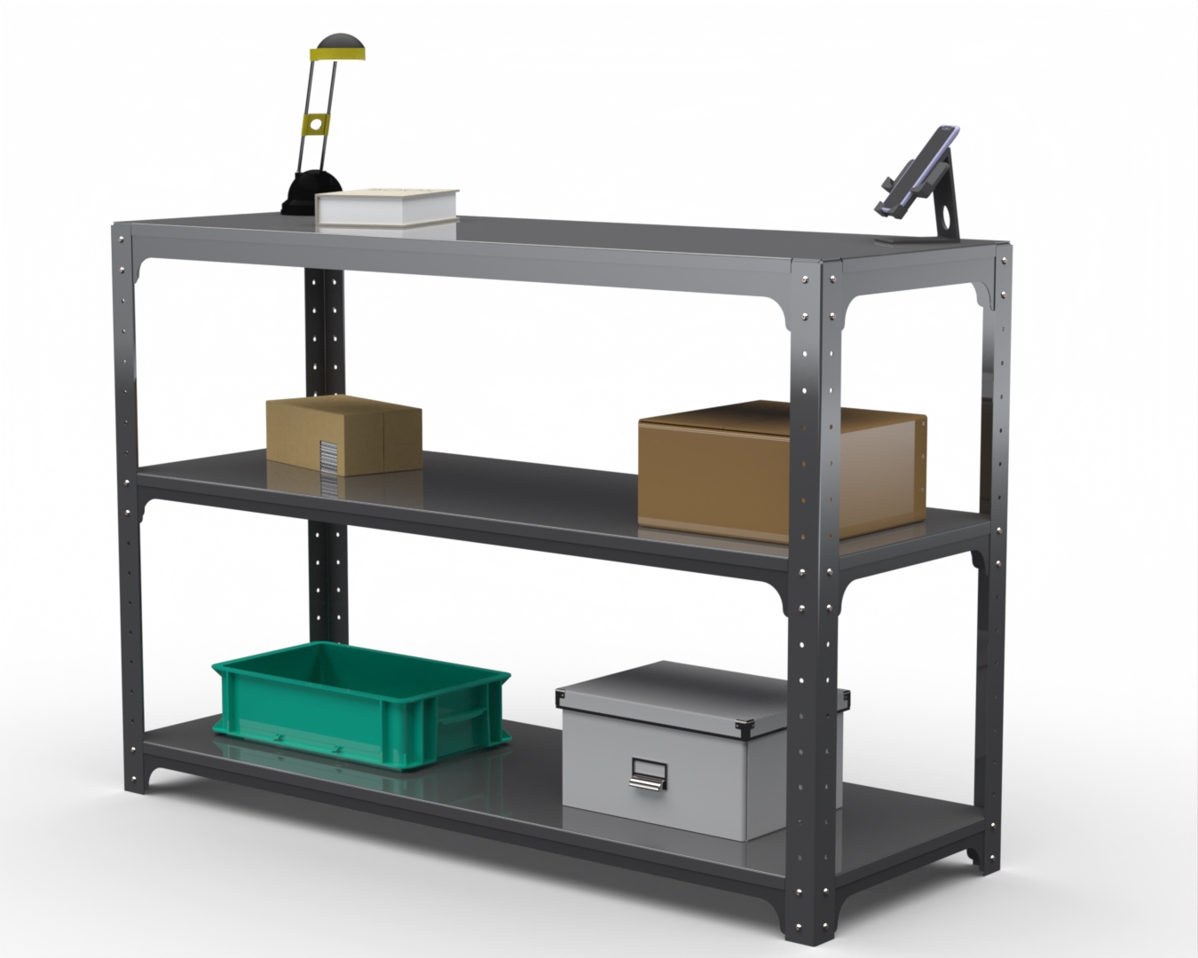 Изображение товара Стол-верстак Metalex Kit 204962 950x1400x400 мм с нагрузкой 260 кг серый