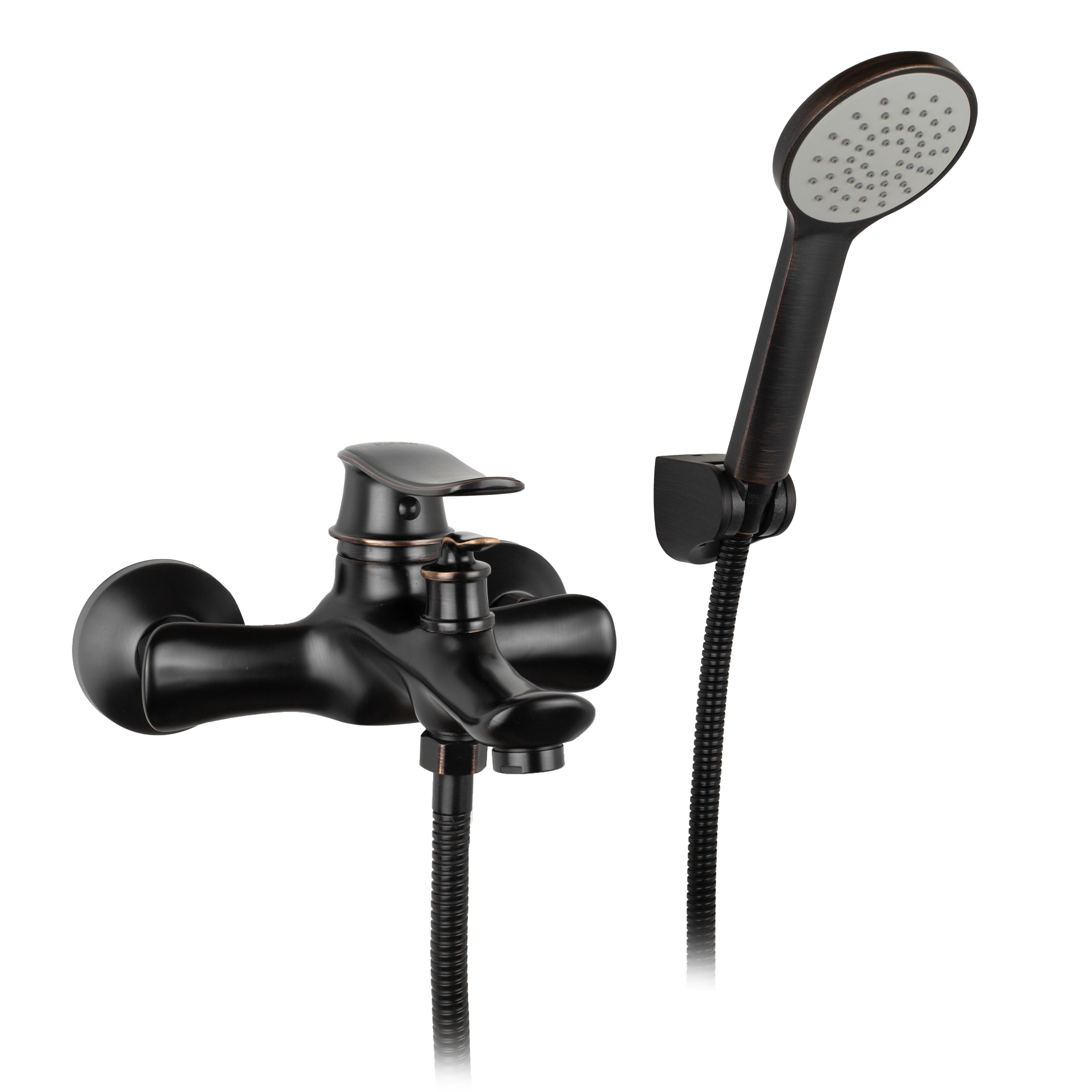 Изображение товара Смеситель для ванны POTATO P30139HG с коротким изливом цвет коричневый