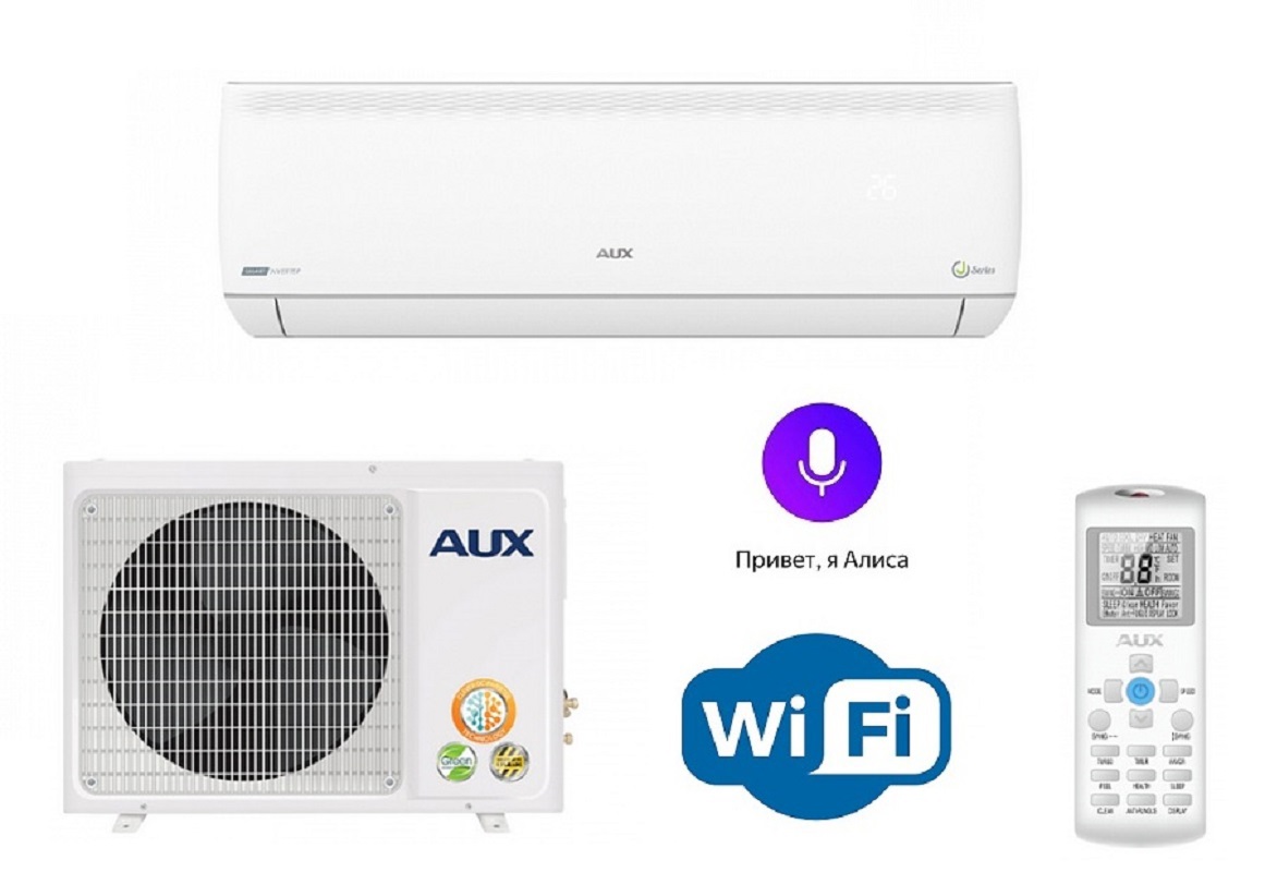 Изображение товара Сплит-система Aux Comfort Progressive Inverter 9K с Wi-Fi и функцией обогрева