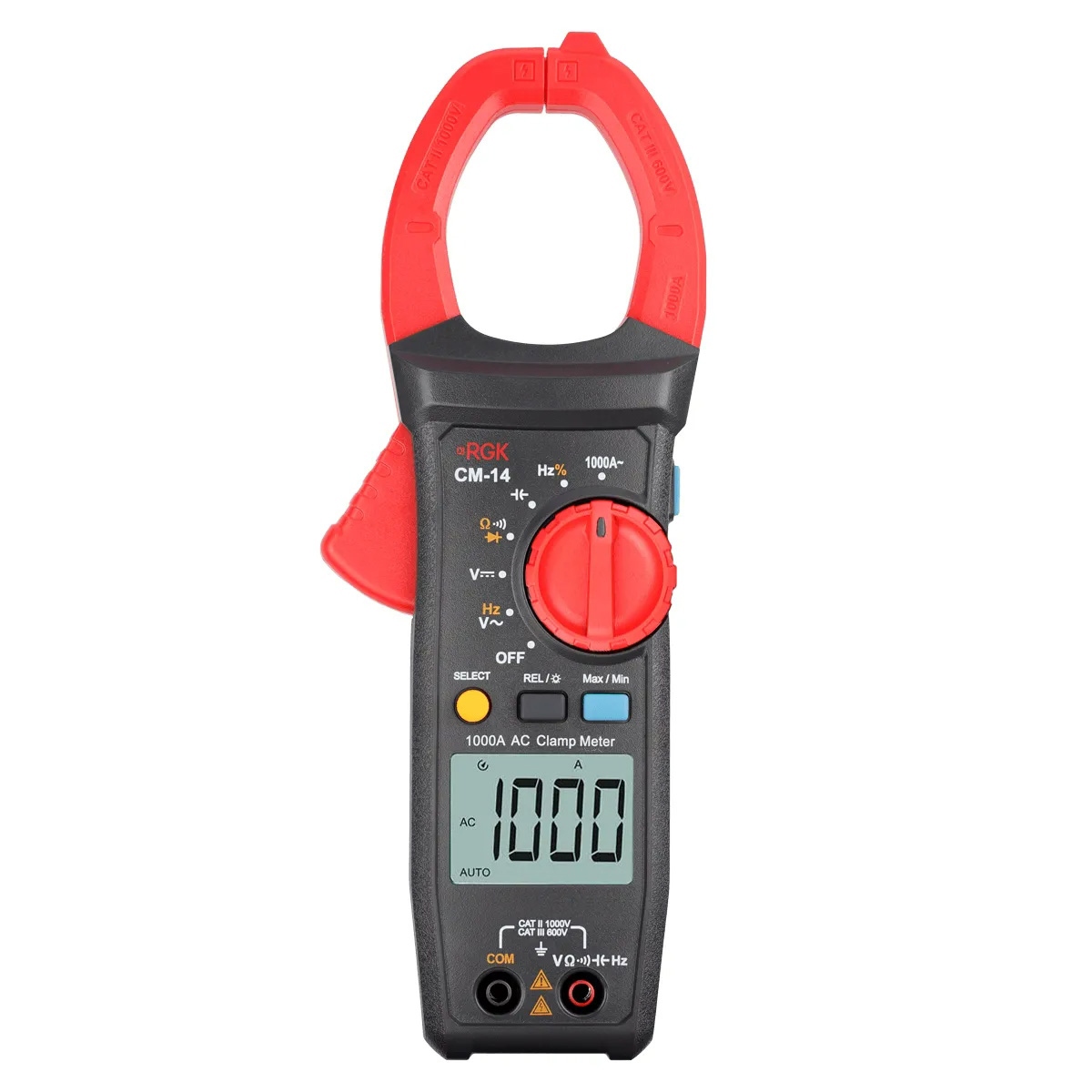 Изображение товара Токоизмерительные клещи RGK CM-14 с поверкой для электроизмерений и диагностики