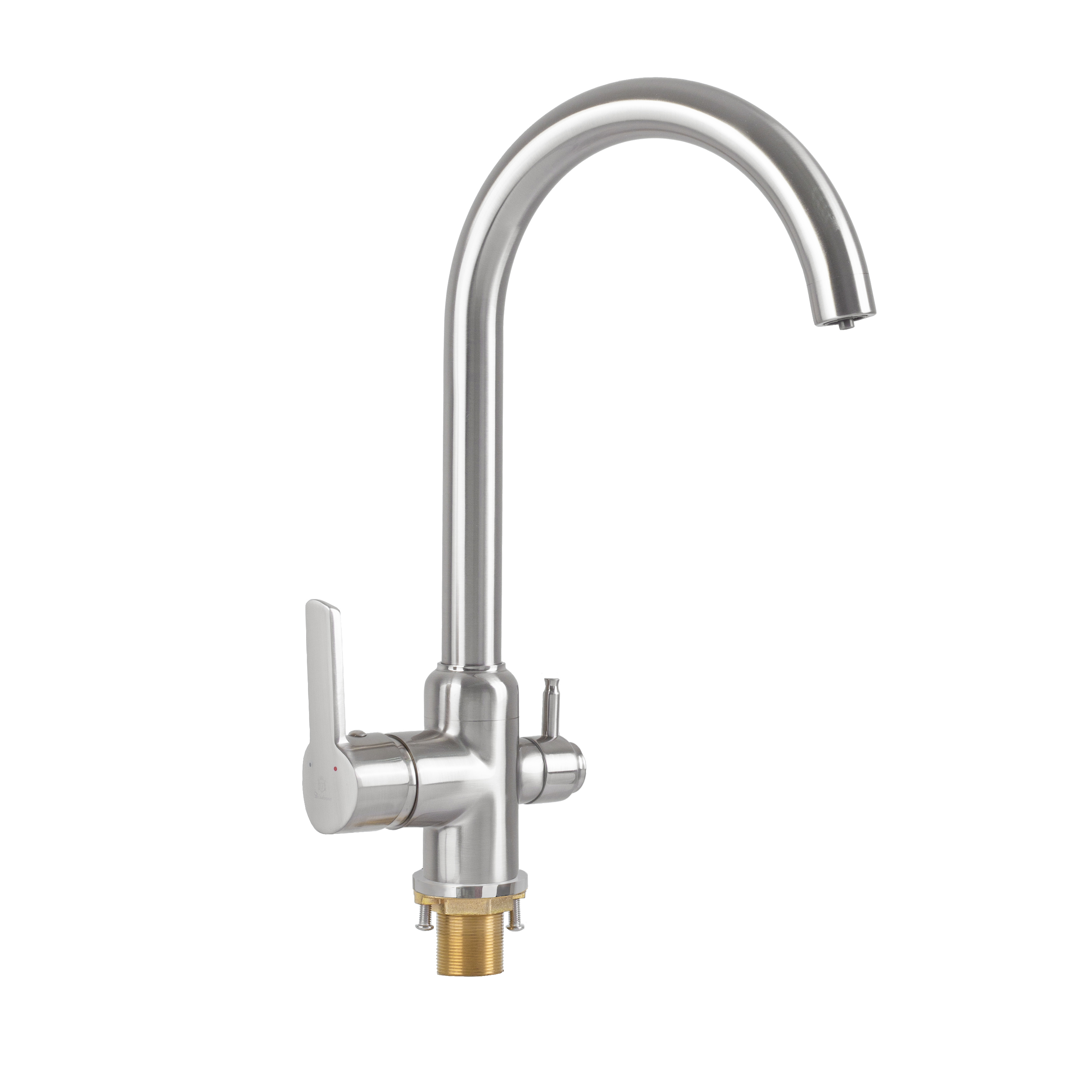 Изображение товара Смеситель для кухни Diadonna D81-446107L поворотный излив 27.5 см цвет сатин