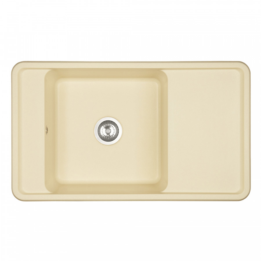 Изображение товара Мойка для кухни Aquaton Беллис 87x51 см искусственный камень светло-бежевый