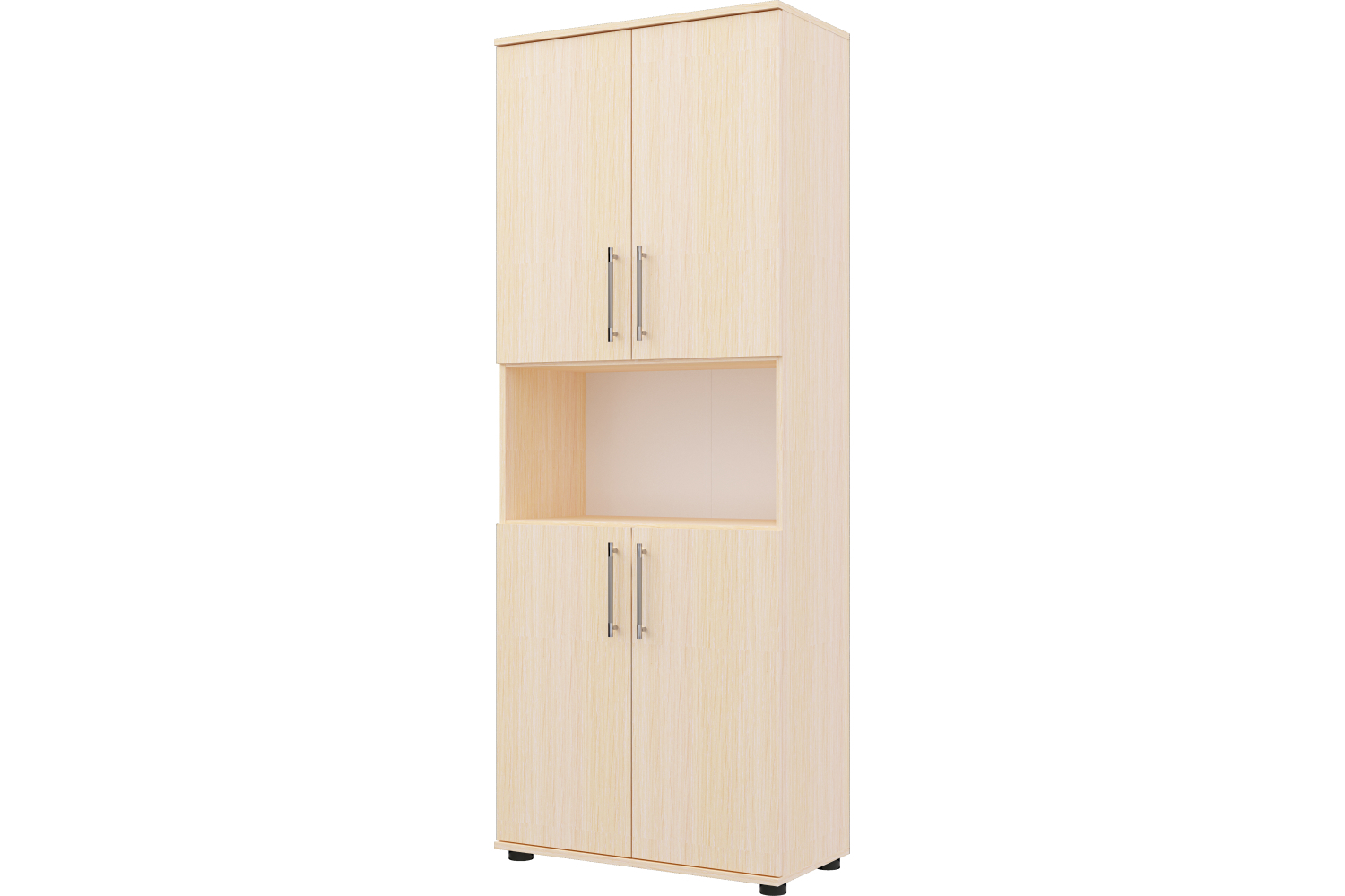 Изображение товара Шкаф распашной Пирамида А-17 мл 77x200 см ЛДСП молочный дуб