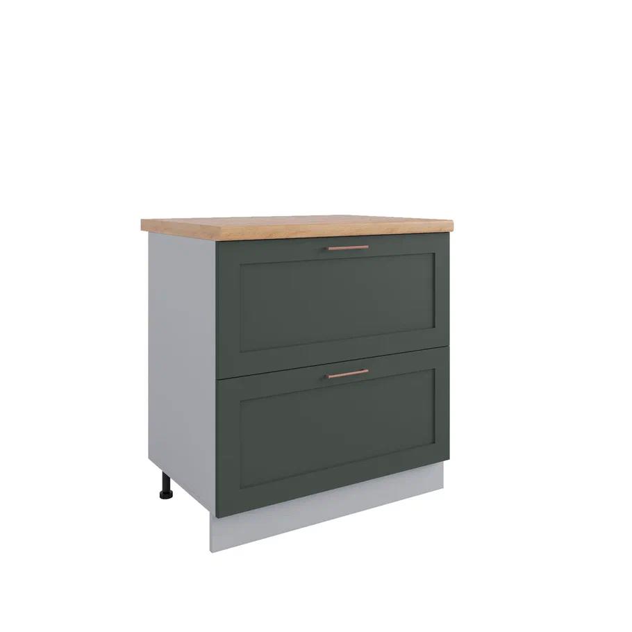 Изображение товара Шкаф напольный ДСВ МЕБЕЛЬ Олива Нова 80x81.6x60 см, зеленый глухой фасад